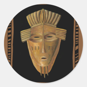 Adesivo Pintura em máscara africana por Chariklia Zarris