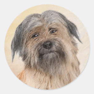 Adesivo Pintura em Pastor Pirenéus - Arte Cachorro Origina