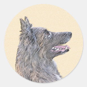 Adesivo Pintura em Tervuren Belga - Arte Cachorra Original