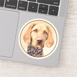 Adesivo Pintura em Vizsla com Cabelo Frio - Arte Cachorra 