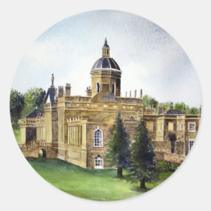 Adesivo Pintura em Watercolor Castle Howard North Yorkshir