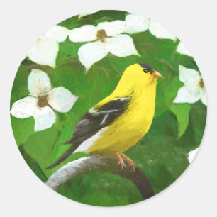 Adesivo Pintura Goldfinch - Arte Cachorra Original
