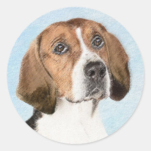 Adesivo Pintura Inglesa em Foxhound - Arte Cachorra Origin
