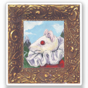 Adesivo Pintura no ar do mouse a partir de chá de sangue e