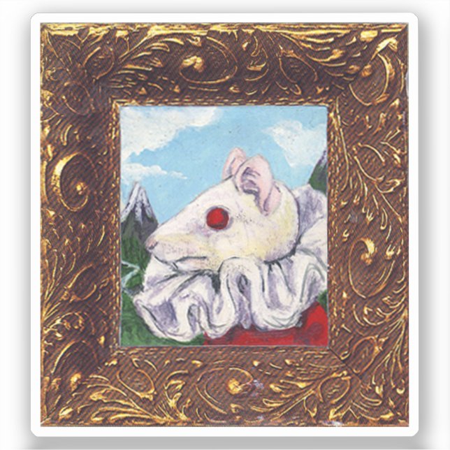 Adesivo Pintura no ar do mouse a partir de chá de sangue e (Frente)