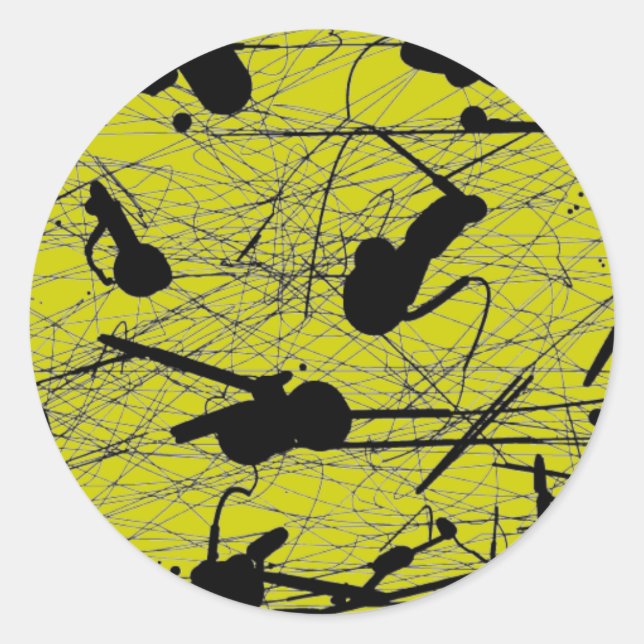 Adesivo Pintura original em formato preto (Frente)