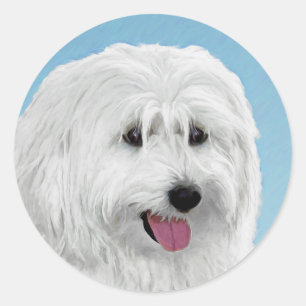 Adesivo Pintura Polonesa de Sheepdog - Arte Canina