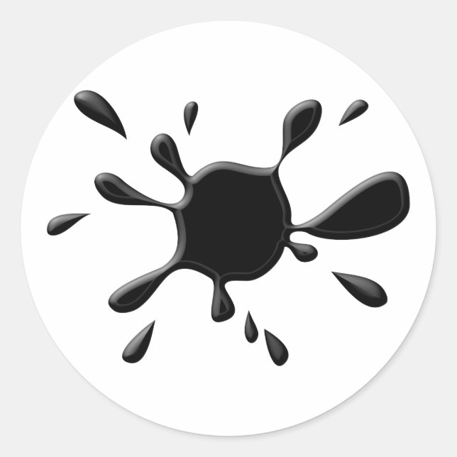 Adesivo Pintura preta Splodge (Frente)