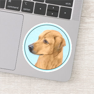 Adesivo Pintura Ridgeback da Rodésia - Arte Cachorra Origi