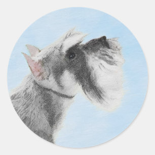 Adesivo Pintura Schnauzer (Giant, Standard) - Arte Canina