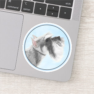 Adesivo Pintura Schnauzer (Giant, Standard) - Arte Canina