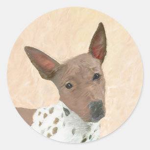 Adesivo Pintura Terrier sem cabelos americana - Arte canin