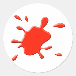 Adesivo Pintura vermelha Splodge