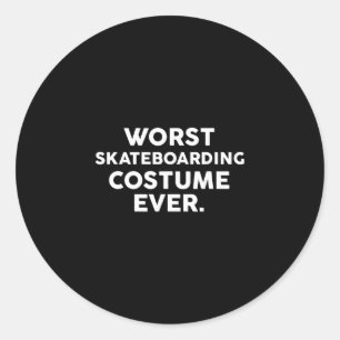 Adesivo Pior Fantasia de Skate Ever Para Skatistas