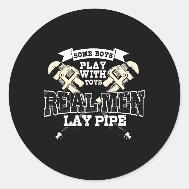 Adesivo Pipefitter Plumber Plumber Real Lay Pipe (Frente)