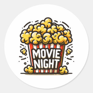 Adesivo Pipoca Divertida Noite de Filme