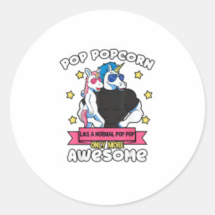 Adesivo Pipoca Pop 1 Criança Dia dos Pais Pop Pop Unicórni