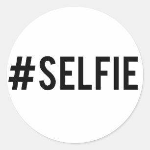 Adesivo Pique o selfie do Tag, arte da palavra, design de