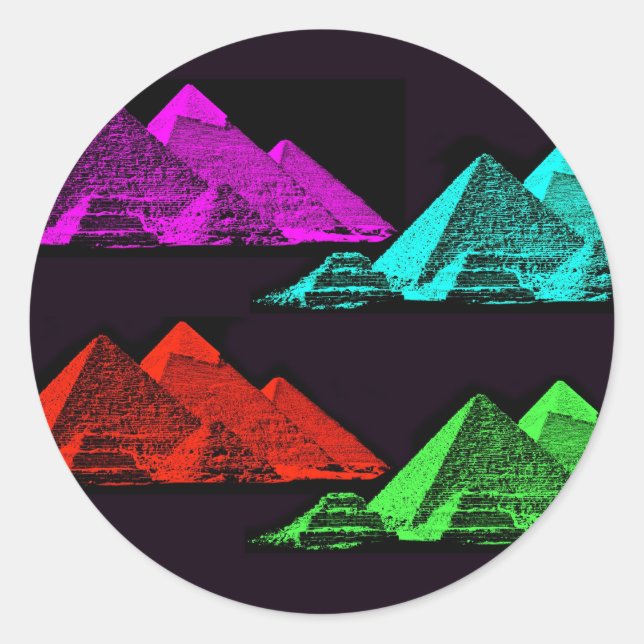 Adesivo Pirâmide excelente de Giza Collage (Frente)