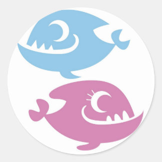 Adesivo Piranhas de vinhetas de prosa