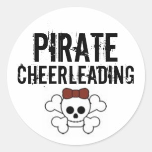 Adesivo pirata bonito, pirata, Cheerleading