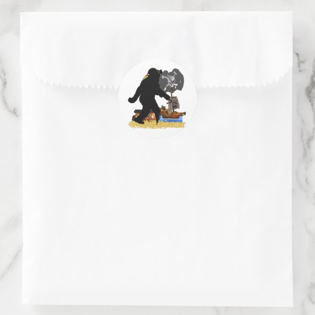 Adesivo Pirata Capitão Sasquatch (Bolsa)