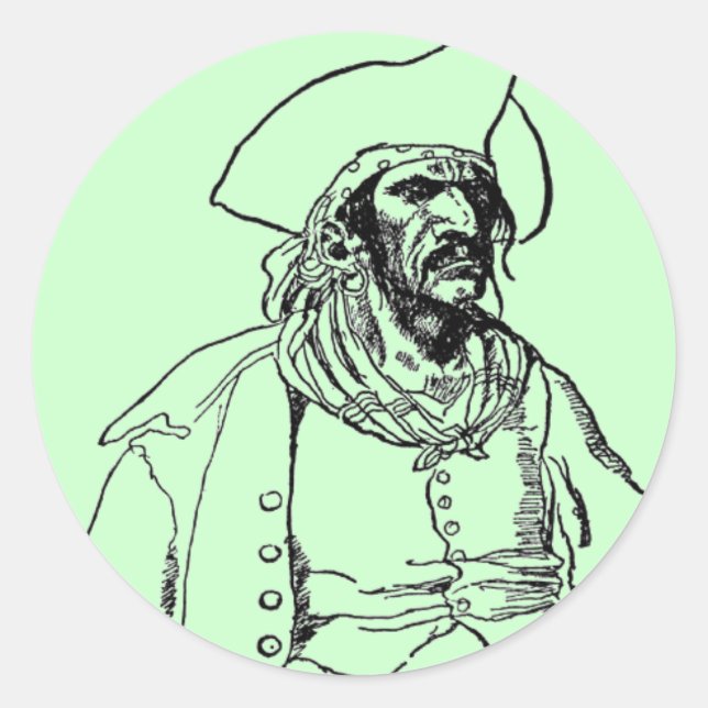 Adesivo Pirata Capitão Sticker (Frente)