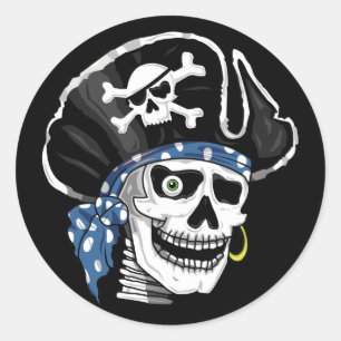 Adesivo Pirata com um só olho