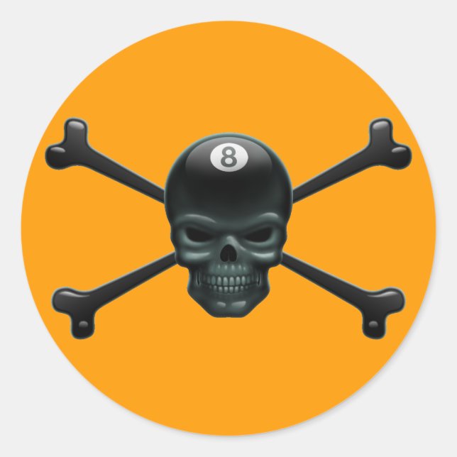 Adesivo Pirata de 8 bolas (Frente)