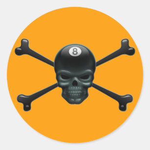 Adesivo Pirata de 8 bolas