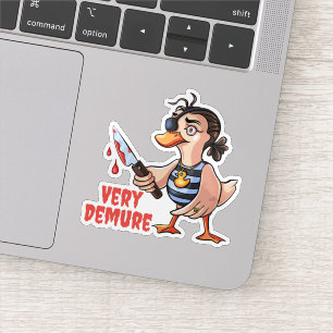 Adesivo Pirata de Dama do Pato Muito Demorado