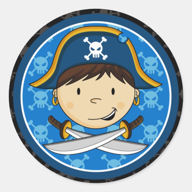 Adesivo Pirata do Capitão Sticker (Frente)