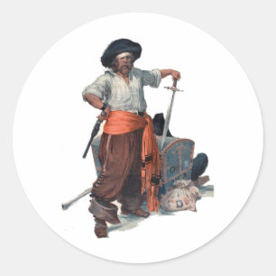 Adesivo Pirata e tesouro