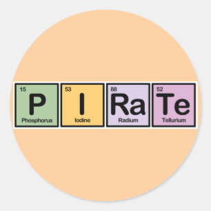 Adesivo Pirata feito dos elementos