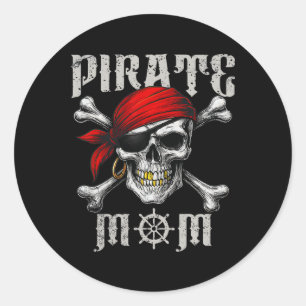 Adesivo Pirata Mãe Jolly Roger Flag E Skull Crossbones H