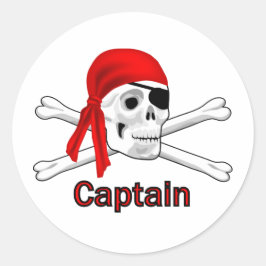 Adesivo Pirata o Capitão Caveira e o Bone Sticker