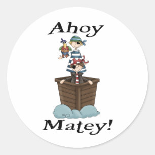 Adesivo Piratas Ahoy amigos