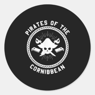 Adesivo Piratas da Cornibbean Team Cornhole