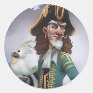 Adesivo Pirate101 capitão Avery