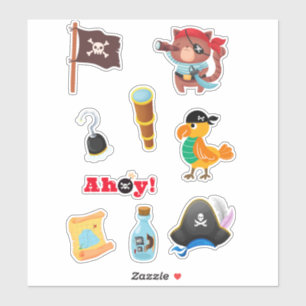Adesivo Pirate Adventure Sticker Sheet for Kids
