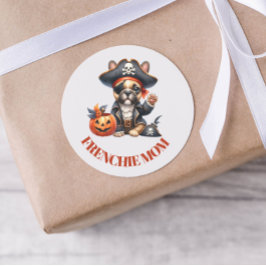 Adesivo Pirate French Bulldog Halloween Frenchie Mom