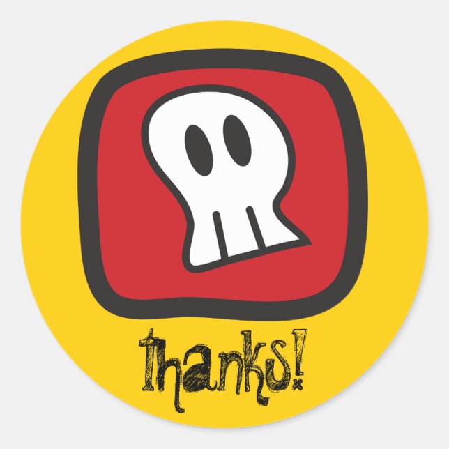 Adesivo Pirate Skeleton Skull & Bones Boy's Festa de anive (Frente)