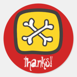 Adesivo Pirate Skeleton Skull & Bones Boy's Festa de anive