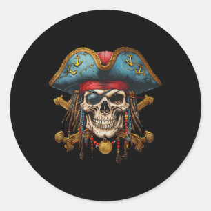 Adesivo Pirate Skull Halloween Figurume Men Meninas