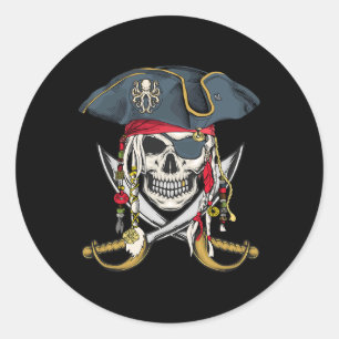 Adesivo Pirate Skull Halloween Meninas Meninas Crianças Ad