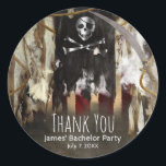 Adesivo Pirate Theme Birthday ou Favor do Partido do Solte<br><div class="desc">Pirate Theme Birthday ou Bachelor Party Favor Stickers. Itens correspondentes disponíveis. Personalizar para qualquer evento.</div>