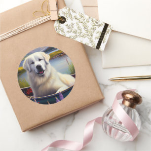 Adesivo Pirenéus excelentes em um remo: Uma aventura cêntr