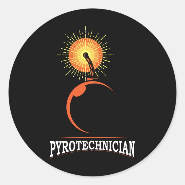 Adesivo Pirotecnia da Tripulação Pyrotecnia Pyro Show (Frente)