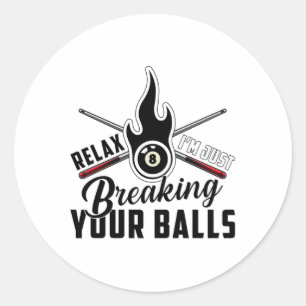 Adesivo Piscina Billiard Snooker 8 Ball Billiards Engraça