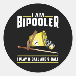 Adesivo Piscina Billiards Snooker 8 Ball Billiard Engraça